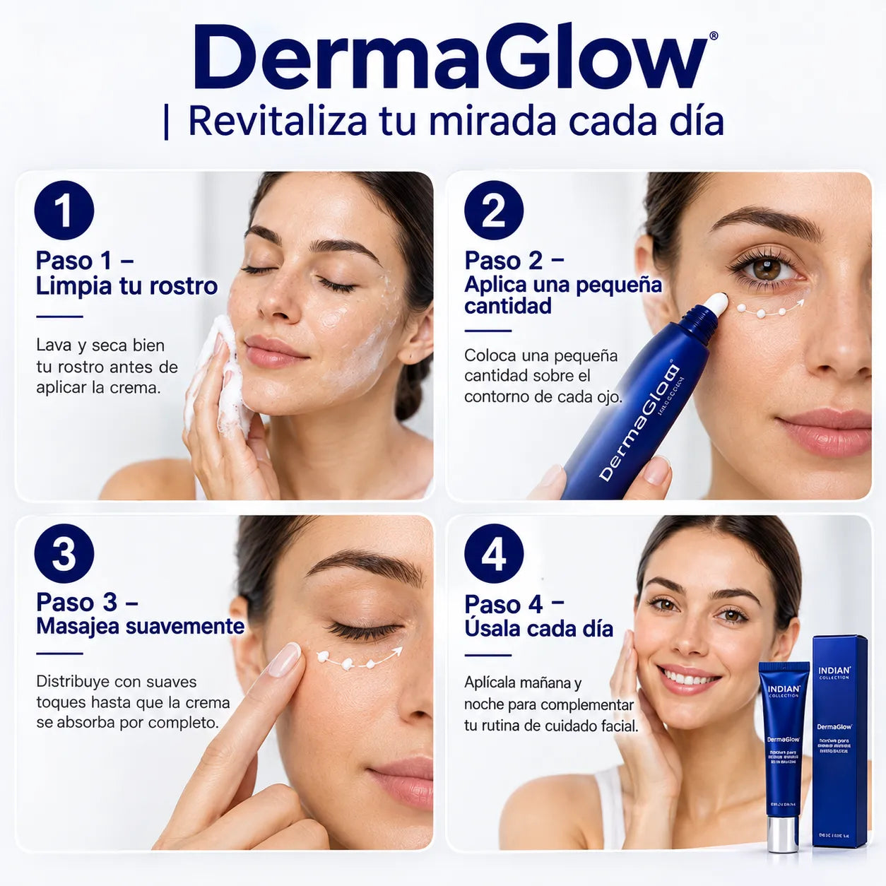 DermaGlow | Revitaliza tu mirada cada día