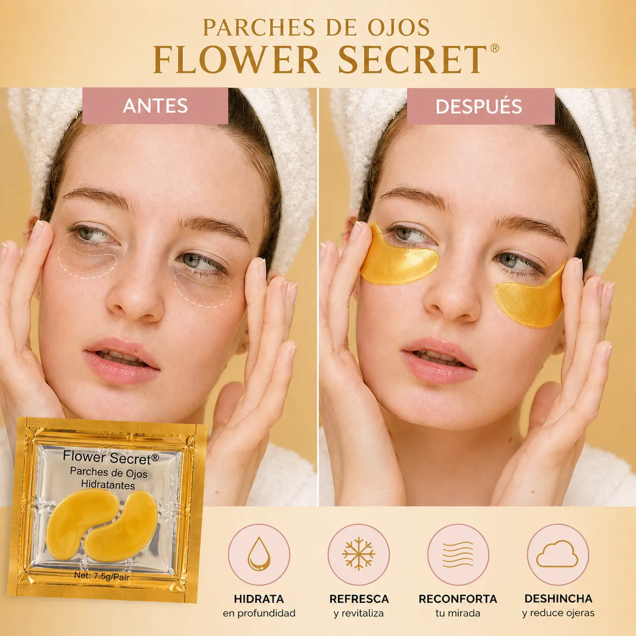 Mascara Colageno Flower Secret® | Hidratacion Intensa
