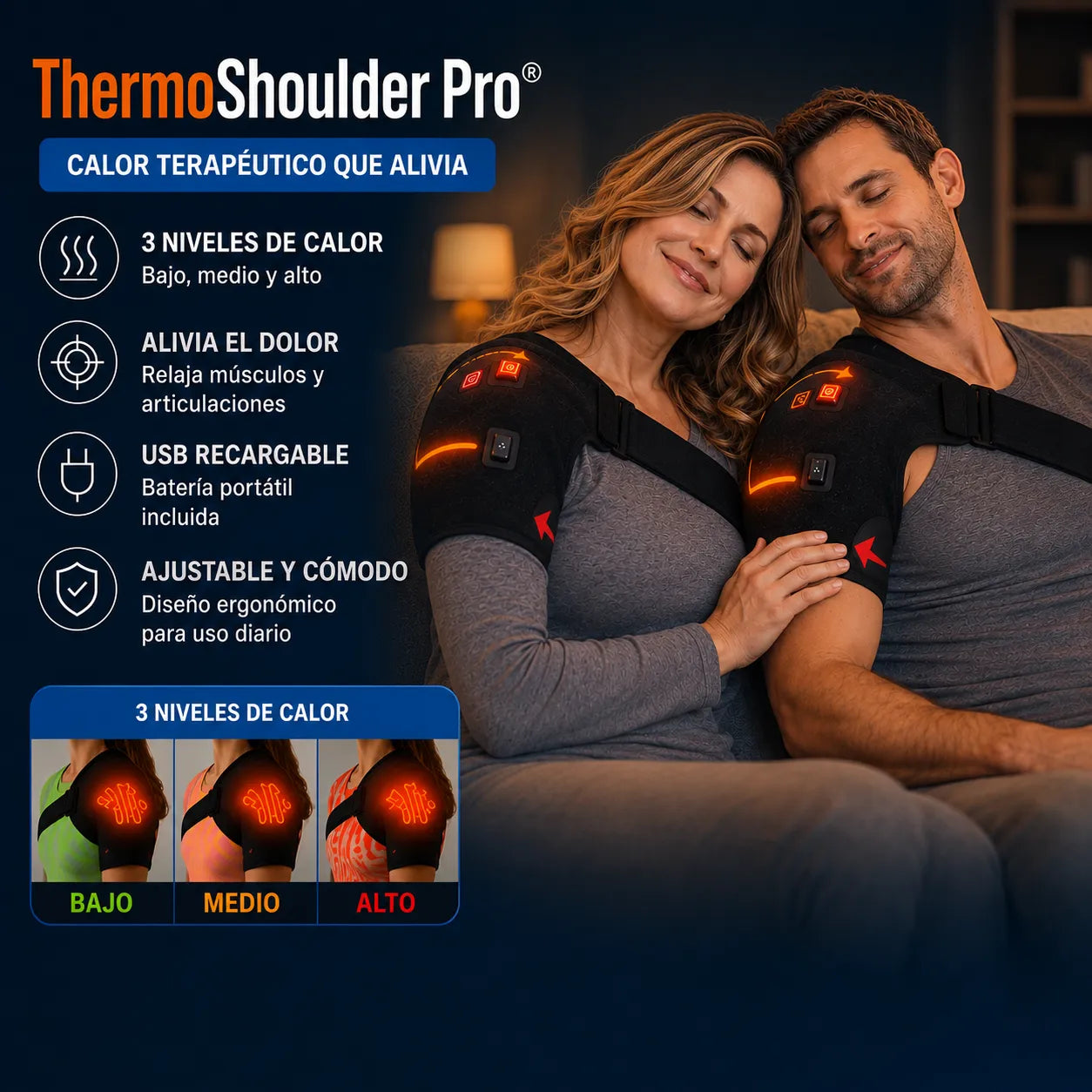 ThermoShoulderPro® | Alivio con Calor Terapéutico