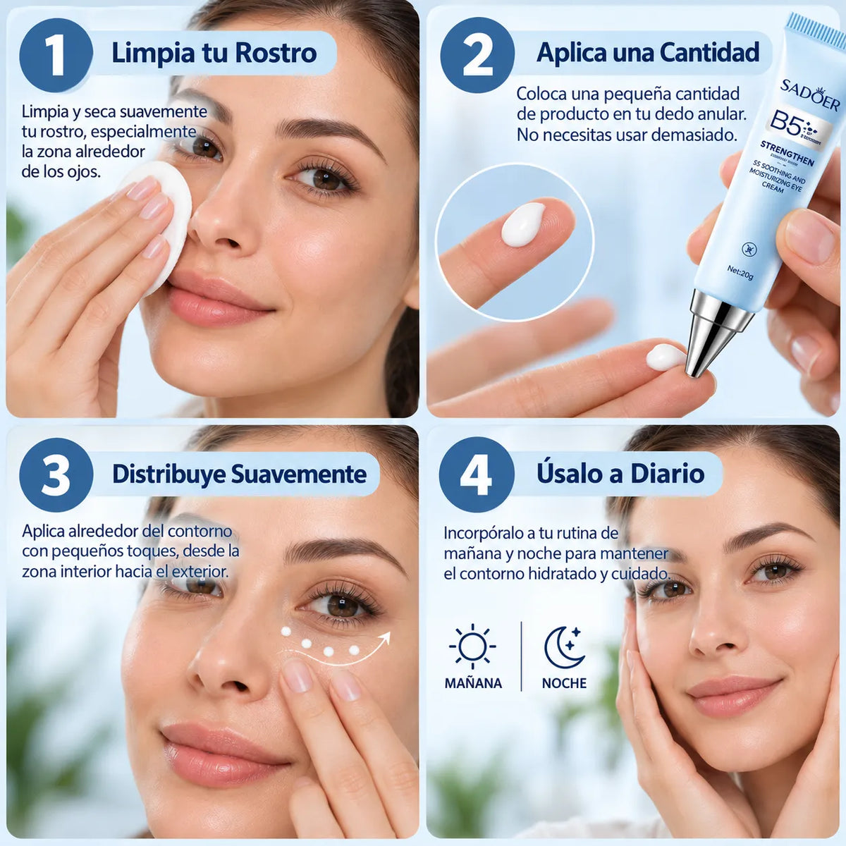 Pack 2 Contorno de Ojos | Vitamina B5 Sadoer®