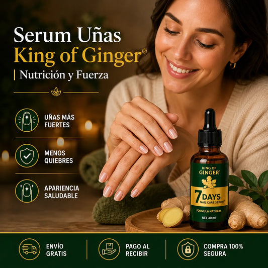 Serum Uñas King of Ginger® | Nutrición y Fuerza