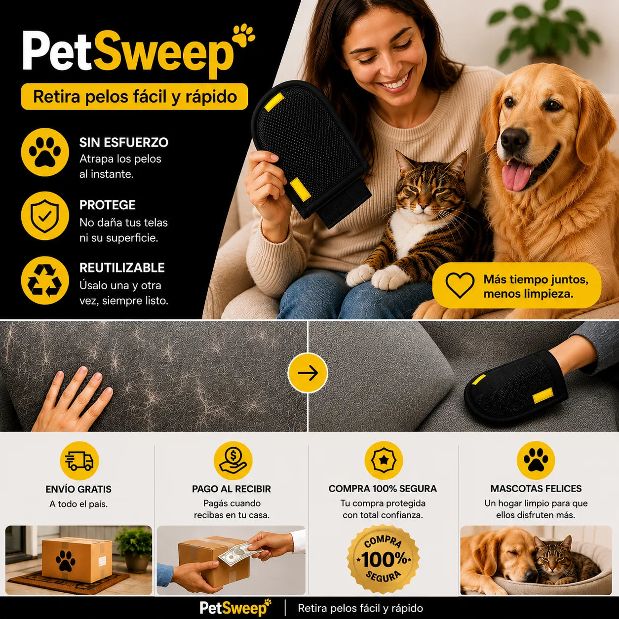 PetSweep | Retira pelos fácil y rápido