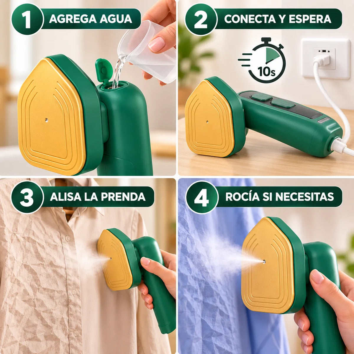 Plancha a Vapor Portátil