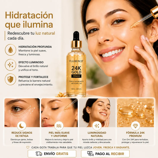 Serum Gold Flamenco® | Hidratación que ilumina