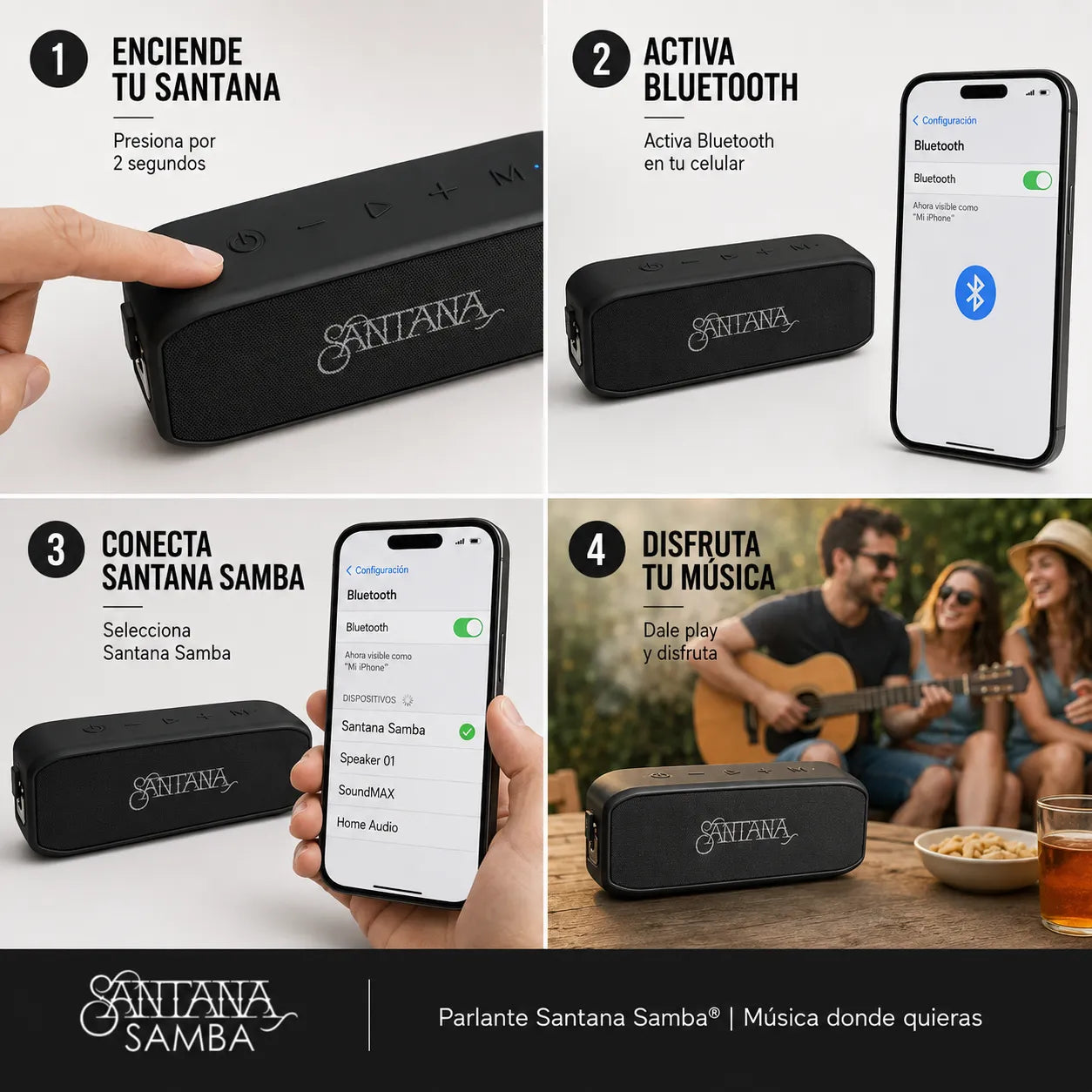 Parlante Santana Samba® | Música donde quieras