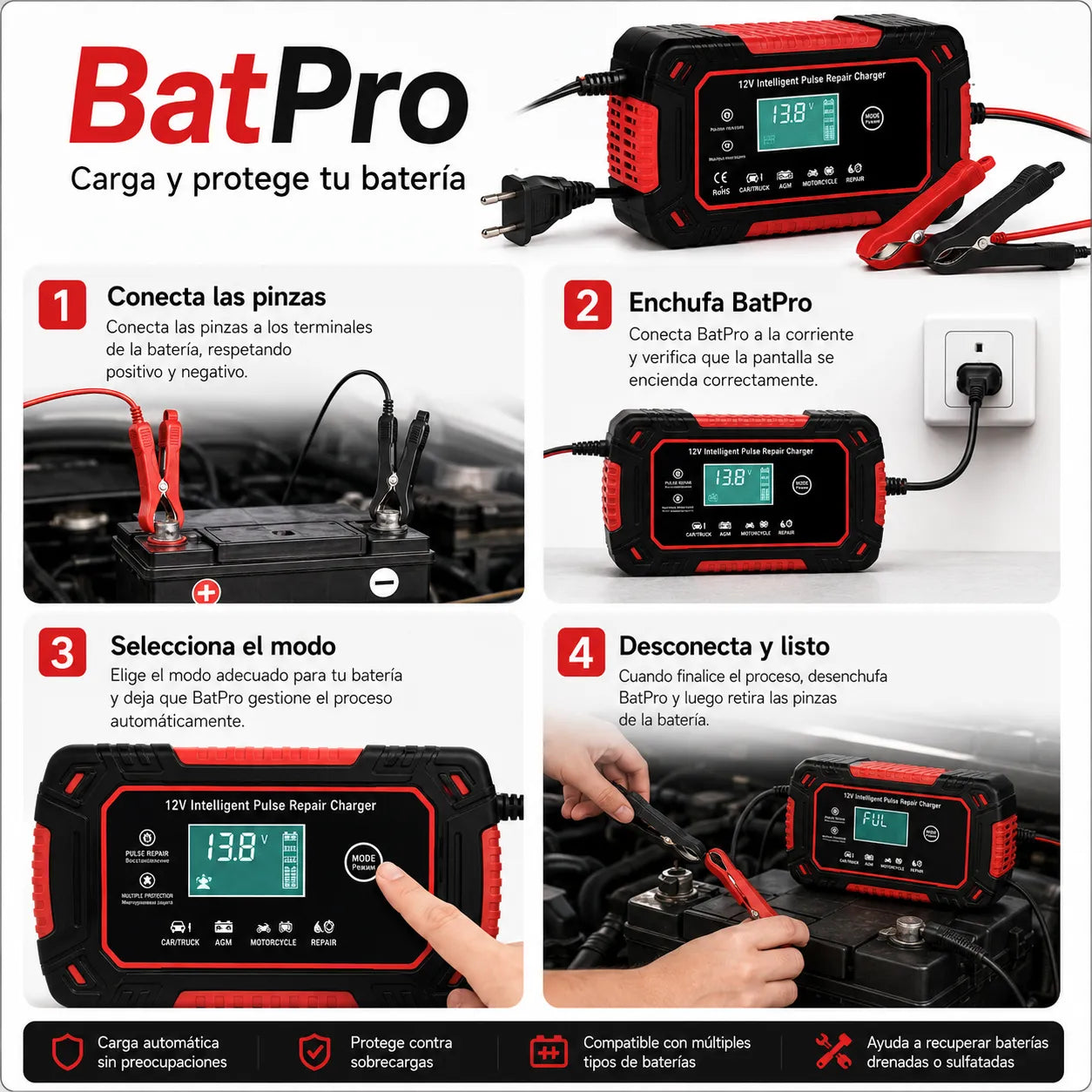 BatPro | Carga y protege tu batería