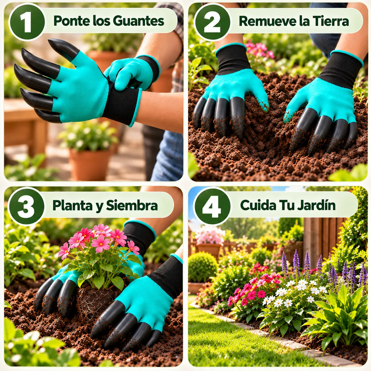 Guantes con Garra para jardinería