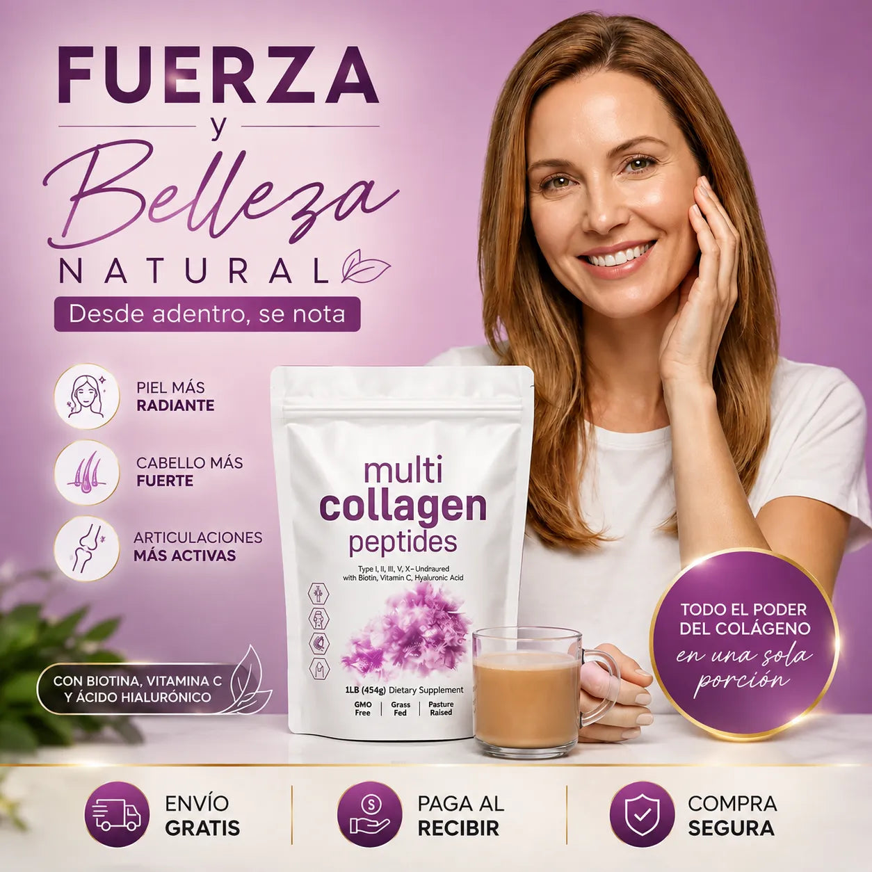Multi Collagen Péptidos® | Fuerza y Belleza Total