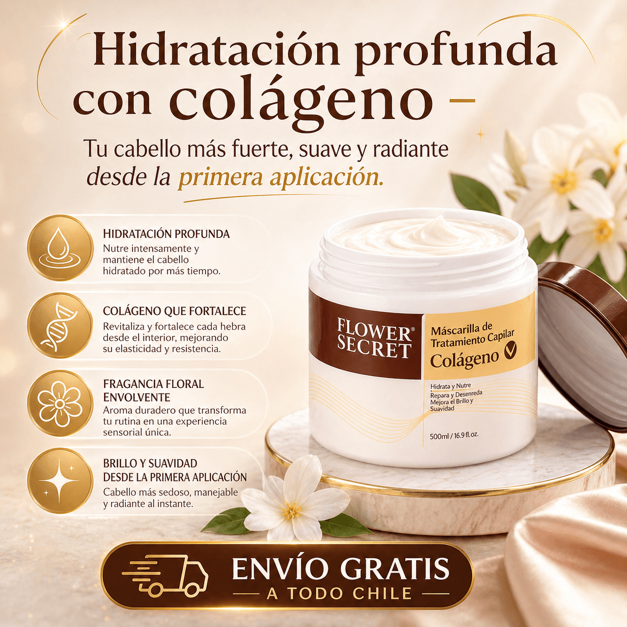 Mascarilla Capilar Colágeno Flower Secret®